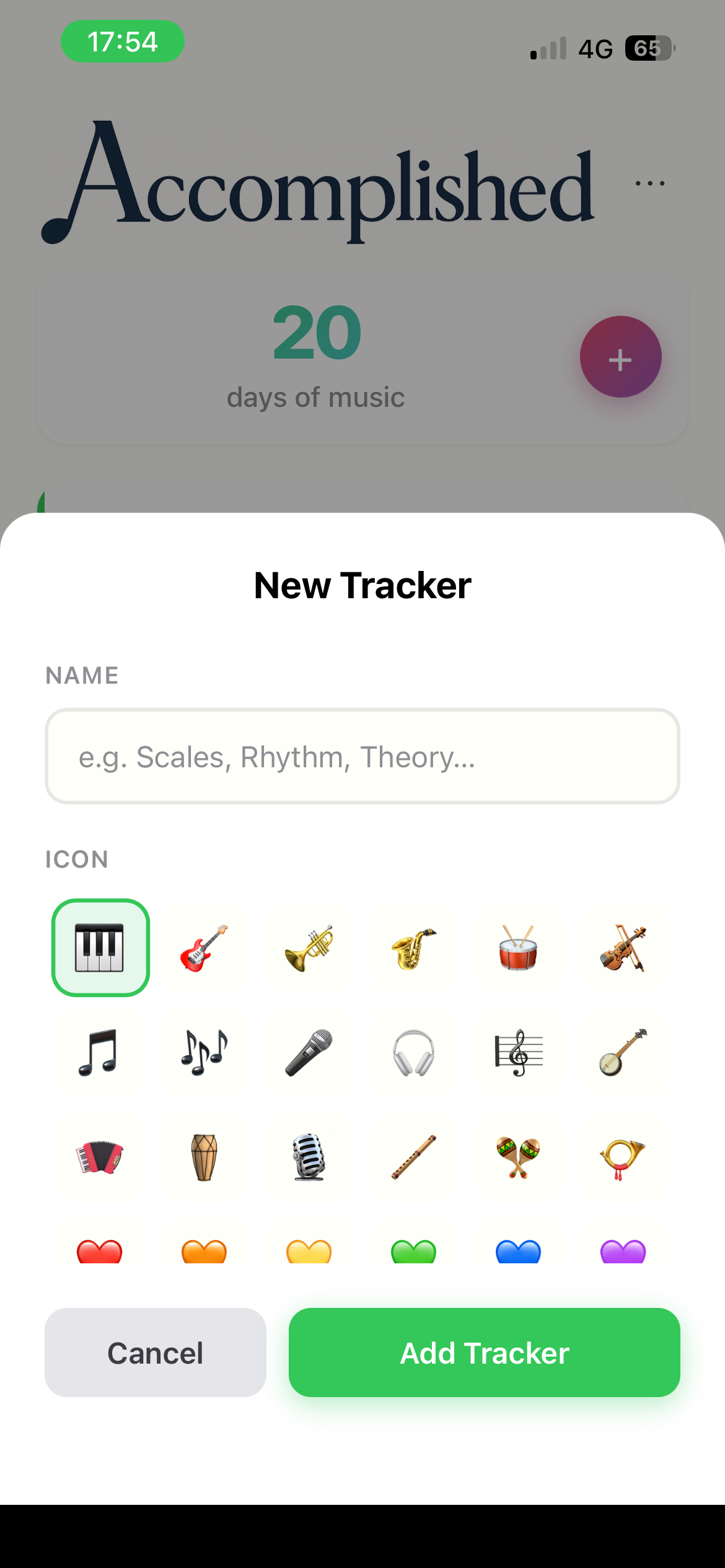 Creating a new tracker